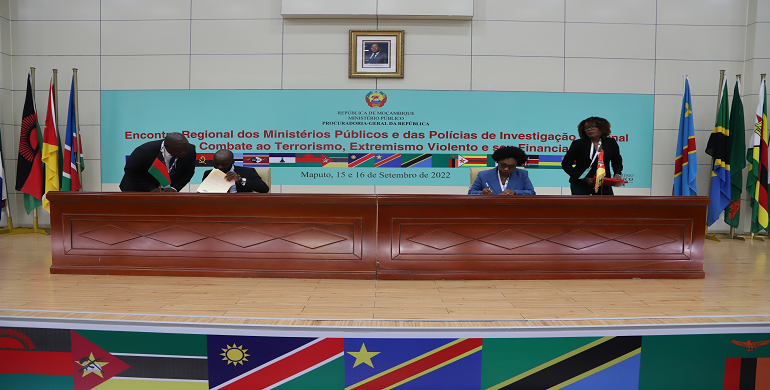 Assinatura do Memorando de Entendimento entre PGR's de Moçambique e Quénia